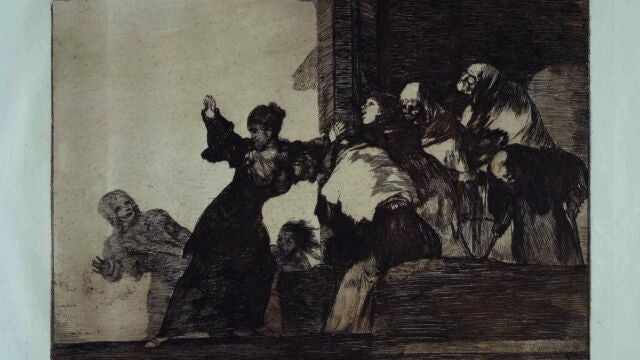 Uno de los grabados de Goya