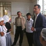 José Manuel Herrero durante su visita al centro guatemalteco