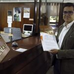 El diputado autonómico por Ciudadanos y vicepresidente segundo del Parlament de Cataluña, José María Espejo-Saavedra, presenta el informe requerido por el TC