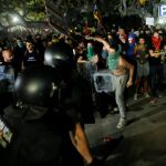Los radicales se enfrentaron a los Mossos frente al Parlament