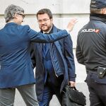Pere Aragonés, en la imagen, se acogió ayer a su derecho a no declarar como testigo / Efe