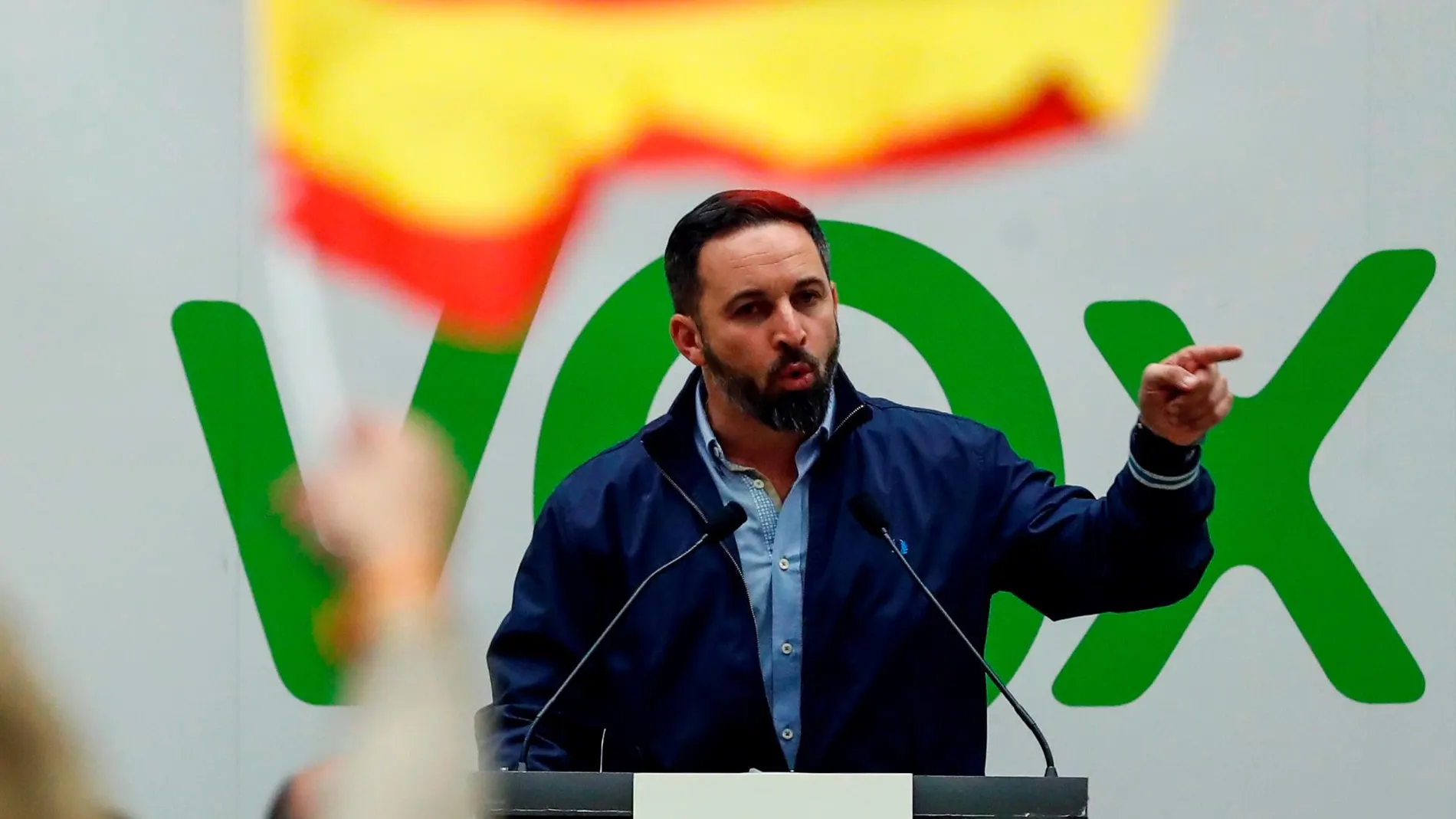 El presidente de Vox, Santiago Abascal
