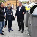 Antonio Silván y parte de su equipo visitan el barrio de la Inmaculada