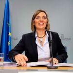La portavoz y consejera de Agricultura y Ganadería, Milagros Marcos, tras la rueda de prensa posterior al Consejo de Gobierno celebrado en el día de ayer