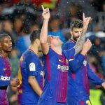 Paco Alcácer marcó los dos tantos de la victoria del Barcelona frente al Sevilla