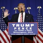 Donald Trump, durante un acto de campaña