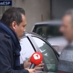 El reportero de A3 con el padre de El Chicle