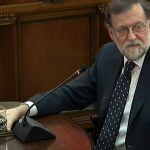 Mariano Rajoy durante su declaración como testigo en el juicio del "procés"