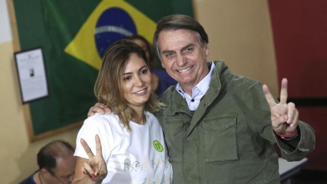 Bolsonaro con una simpatizante