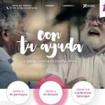 La web abierta por la Iglesia para hacer donaciones