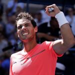 Rafa Nadal celebra su tirunfo ante Alexandr Dolgopolov.