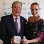 En la imagen el presidente de Esdor y del Grupo Matarromera, Carlos Moro, y la presidenta de la Fundación, Sandra Ibarra