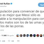 El polémico «tuit» de Rufián