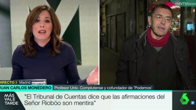 Mamen Mendizábal pone a Monedero en su sitio en una entrevista en «Más Vale Tarde»