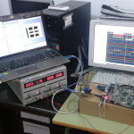 Plataforma con la instrumentación y hardware que se han utilizado en los test