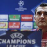 El entrenador del FC Barcelona, Ernesto Valverde