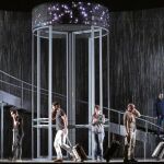 Un ensayo de la zarzuela «Policías y ladrones», que según están las cosas no será representada este mes en el teatro