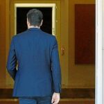 Pedro Sánchez entrando en Moncloa el pasado 2 de octubre de 2017/ Cipriano Pastrano