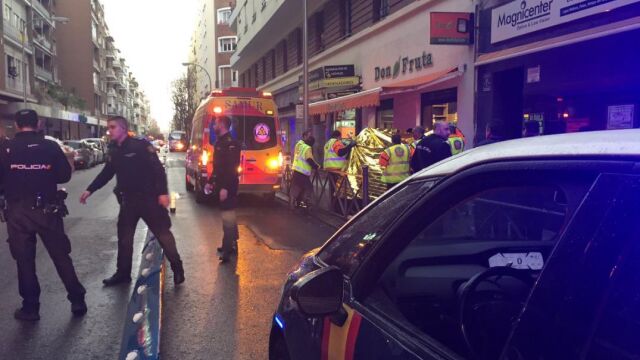 Los servicios de emergencia en el lugar del suceso