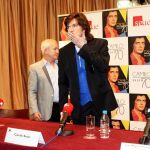 El cantante Camilo Sesto durante la presentación de su disco "Camilo 70 "el dia de su 70 cumpleaños en Madrid.