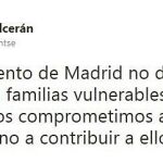 La edil Montserrat Galcerán del Gobierno de Carmena criticó ayer en Twitter la política antidesahucios del Ayuntamiento