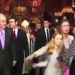 Imagen de la situación que se vivió a la salida de la Catedral de Palma.