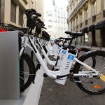 Bicicletas en el centro de Madrid