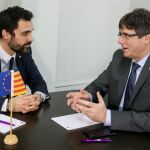 Torrent ya se reunió con Puigdemont antes de adoptar la decisión de aplazar el pleno.