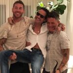Sergio Ramos, Marc Anthony y Alejandro Sanz / Instagram
