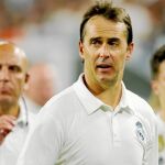 Lopetegui, durante uno de los amistosos de esta pretemporada / Reuters