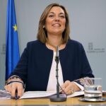 La portavoz de la Junta y consejera de Agricultura y Ganadería, Milagros Marcos, explica los acuerdos aprobados por el Gobierno Herrera, en su reunión semanal