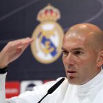 El entrenador del Real Madrid, el francés Zinedine Zidane