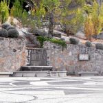 Imagen de la fuente del parque Federico García Lorca de Alfacar.