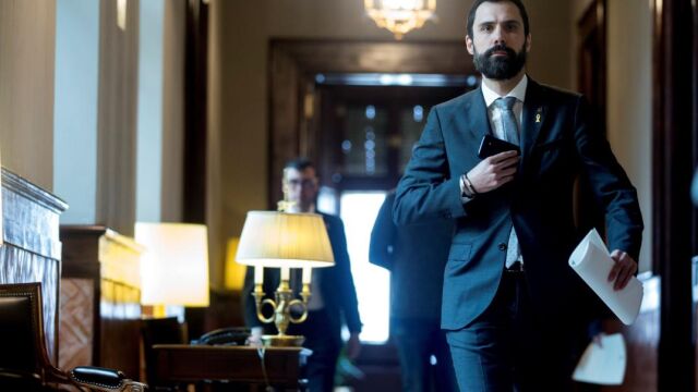 El presidente de la Cámara catalana, Roger Torrent