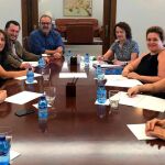 Un instante de la reunión de ayer en Valladolid