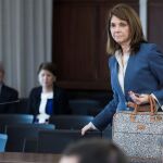 La interventora general de la Junta desde abril de 2010 a mayo de 2012 Rocío Marcos Ortiz, momentos antes de declarar como testigo en el juicio de la pieza política del caso ERE contra 22 ex altos cargos del Gobierno autonómico, acusados de prevaricación y malversación (Foto: Efe)