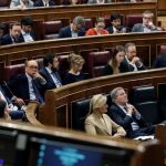 El líder de Podemos, Pablo Iglesias, interviene durante la sesión de control al Gobierno hoy en el Congreso de los Diputados. EFE/Ballesteros