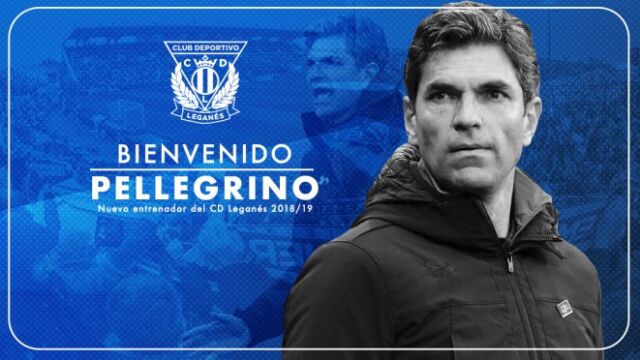 Imagen del cartel de bienvenida con el que el Leganés ha hecho oficial el fichaje