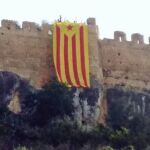 La estelada exhibida en Corbera