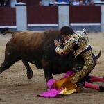 Imagen del percance que sufrió ayer/Foto: Rubén Mondelo