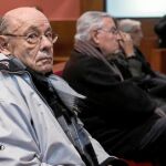 En la imagen, el principal acusado del expolio del Palau, su ex presidente Fèlix Millet, el lunes en su comparecencia ante la juez en la Audiencia de Barcelona