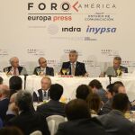 El presidente de la República del Ecuador, Lenín Moreno, durante su intervención en un desayuno informativo del Foro América / Ep