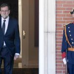 El presidente del Gobierno espera ayer en Moncloa la llegada del primer ministro de Portugal, Antonio Costa