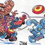 Una imagen de Superlópez, uno de los protagonistas de este Salón del Cómic. El personaje es una creación de Jan quien firma el cartel de la edición de este año