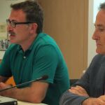 El concejal de Movilidad, Giuseppe Grezzi, junto al decano del Colegio de Caminos, Federico Bonet, durante la jornada celebrada ayer sobre «Movilidad, salud y seguridad vial»