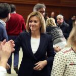 La secretaria general del PP, María Dolores de Cospedal