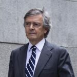 Jorge Trías a su llegada hoy a la Audiencia Nacional de Madrid