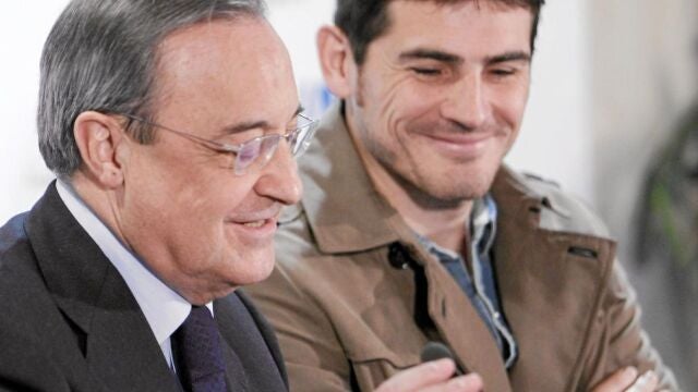 Florentino presentó junto a Casillas el «Partido por la ilusión», que se celebrará el día 23 en el Palacio de los Deportes con el objetivo de recaudar fondos para fomentar «el empleo de jóvenes en riesgo de exclusión»