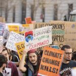 Los jóvenes luchan por el cambio climático