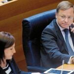 El conseller de Hacienda y Administración Pública, Juan Carlos Moragues, ayer en Les Corts